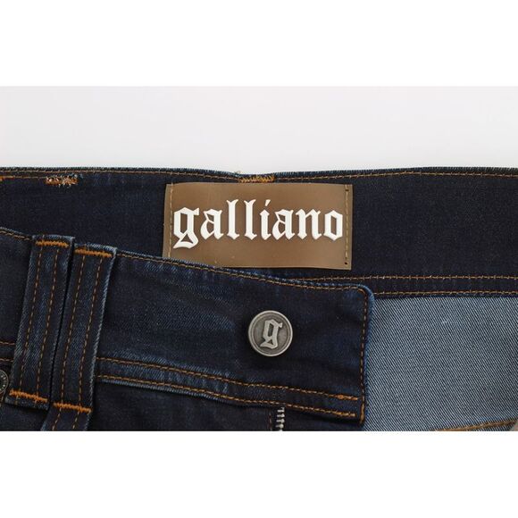 John Galliano Jeans Straight Leg Women Blue Jeans & Pants - Picture 6 of 6